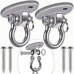 Besthouse Set of 2 Permanent Antirust Stainless Steel 304 Heavy Duty Swing Hangers, 180° Swing, Yoga Hammock Chair Sandbag, Swing Sets，900kg Capacity