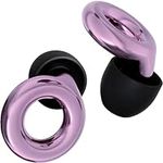 Low Level Noise Reduction Earplugs for Hearing Clear Conversations, High Fidelity Hearing Protection Ear Plugs for Concerts, Motorcycles, Parenting, Social Gatherings & Noise Sensitivity, 6 Earplug Tips in S/M/L 18 dB Noise Cancelling (Purple)