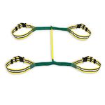 Walkodile Safety Web (4 child), Childrens Walking Rope. Teacher Designed. Premium Quality. Also Includes Free Learning Games for Walks Guide.