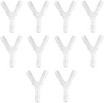 Oxygen Tubing Connectors Y Splitter - 10-Pack - Oxygen Therapy, Cannula Connector Compatible with Standard Oxygen Tubing, Ideal for Home and Medical Use