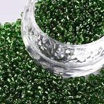 Handicraft Emporium Glass Seed Beads | Lined | 2mm | Green | 50g