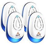 Ultrasonic Pest Repeller 4-Pack - Effective Upgraded Electronic & Ultrasound, Indoor Plug-in Repellent, Anti Mice, Insects, Bugs, Ants, Mosquitos, Rats, Spiders, Roaches, Rodents