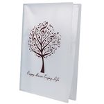 Music Sheet File Paper Storage Folder Documents Holder Blank Sheet Files Plastic A4 Size 40 Pockets (Music Tree White)