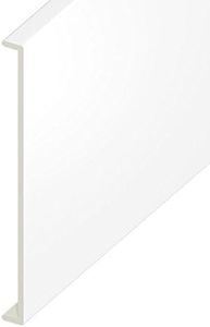 White, 350mm UPVC Fascia Capping Board 9mm Thick x 5m Length Plastic Window Cill Cover