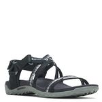 Merrell Women's Terran 3 Cush Lattice Sandal, Black, 7 M US