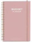 Budget Planner - Monthly Finance Organizer with Expense Tracker Notebook to Manage Your Money Effectively, Undated Finance Planner/Account Book, Start Anytime, 1 Year Use, A5, Rose