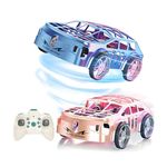 Cable World 2-in-1 Flying Car Drone Toy for Kids with Remote Control, Air & Land Dual Mode RC Car, LED Lights, Headless Mode, One Key Take Off/Landing, Rechargeable Stunt Toy Gift for Boys & Girls