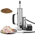 Outdoor Smoke Generator, Smoke Tube for Pellet Smoker, Stainless Steel Pellet Smoker Tube, Hot & Cold Smoker with Air Pump, Smoker Accessories, Portable Electric Smoker Grill Add Wood to produce smoke