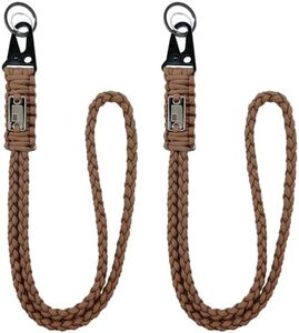 DDOUT Heavy Duty Paracord Lanyard for ID Badges, Tactical Military Braided Lanyard with USA Flag for Fathers Day Gifts