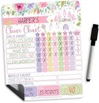 Dry Erase Chore Chart for Kids – Daily Responsibility and Reward Chart, Magnetic Chore Chart for Refrigerator, Behavior Board for Toddlers and Kids, Weekly Checklist