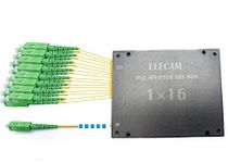 Elfcam Fiber Optic PLC Splitter SC/APC Singlemode 2mm with ABS Box (1X16)