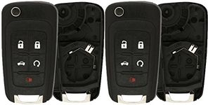 KeylessOption Just the Case Keyless Entry Remote Control Car Key Fob Shell Replacement For OHT01060512 (Pack of 2)