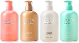 Kopari Paradiso Sunkissed Suds Shower Set | 4-Piece Cloud Foam Body Wash Kit | Watermelon Sugar, Peach Sky, Coconut Cream & Vanilla Breeze