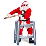 2PCS Inflatable Walker and Cane, Over The Hill Gag Gifts for Old People Birthday Decorations, Old Man Lady Costume Halloween Christmas Party Supplies (2P Walker&Cane)