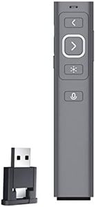 Presentation Clicker, DOSMONO Wireless USB Powerpoint Clicker, Synchronised Speech Captions Available, Office Presentation Remote Compatible with Win10