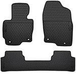 Ucaskin Car Floor Mats Custom Fit for Mazda CX 5 CX-5 SUV 2013 2014 2015 2016 Odorless Washable Rubber Foot Heavy Duty All Weather Car Floor Liner-Black