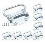 HOME MASTER HARDWARE 3-1/2 inch Pull Ring Handle Toolbox Lifting Door Case Chest Pull Handles Zinc Plated 8 Pack