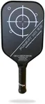 Engage Pursuit MX 6.0 Graphite Pickleball Paddle – Rough Texture for Long Lasting Spin – Responsive Core for Control and Feel – Lightweight (7.6-7.9 oz) - USAP Approved (Arctic White)