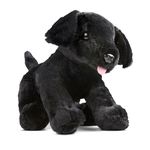 Melissa & Doug Benson Black Lab - Stuffed Animal Puppy Dog | Extra Large Stuffed Animals, Plush Stuffed Animal Black Dog For Ages 3+