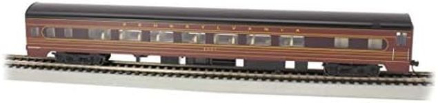 Bachmann Trains - 85' Smooth-Side Coach Car with Lighted Interior - PRR #4251 - Fleet of Modernism - HO Scale