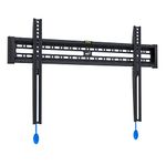 ELG Fixed/Low Profile TV Wall Mount for TVs 32" to 86", Holds up to 110 lbs, Max VESA 600X400mm, Fits 12", 16”, 18”, 24” Wood Studs, Automatic Locking/Quick Release System, E600, Steel, Black