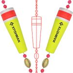 Fishing-Popping-Cork-for-Saltwater-Bobbers-Large-Floats Red Fish Popper for Carolina Rig (3 in-Weight 1/2 oz- Qty 2)