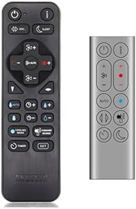 ANDERIC Replacement Remote for Dyson Purifier Hot+Cool Formaldehyde™ HP09 Fan Remote Control - Replaces Dyson 969897-14, 969897 Remotes - RRDYS01