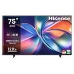 Hisense 189 cm (75 inches) E7Q Series 4K Ultra HD Smart QLED TV 75E7Q (Black)