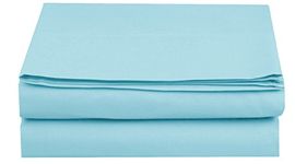 Luxury Fitted Sheet on Amazon Elegant Comfort Wrinkle-Free 1500 Thread Count Egyptian Quality 1-Piece Fitted Sheet, Twin/Twin XL Size, Aqua