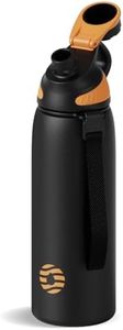 Fjbottle Insulated Stainless Steel Water Bottle, 24 Oz Leakproof Water Bottles, Ice Reusable Tumbler, Double Wall Vacuum Jug, Lightweight Durable for Traveling & Sports, Workout, 24oz