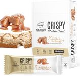 Genius Gourmet Crispy Protein Treat, Salted Caramel, Keto Snack, Low Carb, Low Sugar & Gluten Free, Protein Snacks for Adults, 10G of Whey Protein per Protein Bar, 5 Net Carbs, On The Go Snack, 10 CT