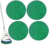 Potchen 4 Pack 12" Microfiber Carpet Bonnet Pads Compatible with Oreck Orbiter ORB550MC ORB700MB ORB600MW Floor Machine, Mopping and Buffing Pad Compatible with Bissell Commercial BGEM9000