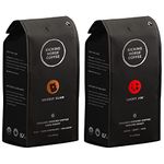 Kicking Horse Coffee, Grizzly Claw, Dark Roast, Ground, 284 g - Certified Organic, Fairtrade & Lucky Jim, Medium Roast, Ground, 284 g - Certified Organic, Fairtrade, Kosher Coffee (Pack of 1)