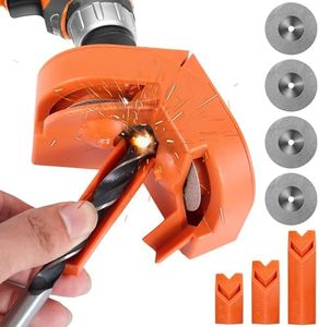 Drill Bit Sharpener Multipurpose Drill Bit Grinding Sharpener for All Bits Electric Drill Bit Sharpening Tool with Power Drill Drill Bit Sharpener Grinder Use for Hss Masonry Carbide Metal