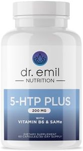 DR. EMIL NUTRITION 200 MG 5-HTP Plus with SAM-e to Maintain Normal Healthy Sleep and Create a Sense of Wellbeing - 5HTP Supplement with Vitamin B6-60 Vegan Capsules, 30 Servings