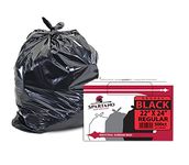 Spartano Black Garbage Bags 22 x 24 Inch (500 Count), Regular Kitchen Garbage Bag for Waste Bin, Multipurpose Trash Bags for Home & Office