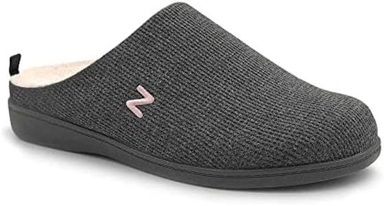 Zullaz Womens Casual Slipper, GREY, 8 US