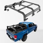 TKMAUTO Plus Truck Adjustable Bed Rack Cargo Carrier Compatible with JT Gladiator, Ranger, Colorado, Canyon, and Tacoma