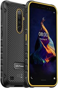 Rugged Mobile phone,Ulefone Armor X8 Android 10 Smartphone IP68 Waterproof, 4GB+64GB, 256GB External SD,13MP Triple Camera Underwater, 5080mAh Battery, NFC Fingerprint, 5.7’’ HD+ Screen,Orange