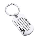 MYOSPARK Truck Driver Gift To My Trucker Keychain Drive Home Safe To Me Keychain Gift for Truck Drivers Dad Husband (CA To My Trucker DT)