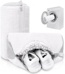 MURAEL Shoe Washing Machine Bag, Reusable Sneaker Laundry Bag, 2 Pack White