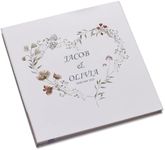 Personalised Large Linen Cover Wedd