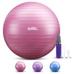 Umi Large Exercise Ball 55cm 65cm 75cm Gym Balls for Adults Yoga Ball with Pump Anti Burst Ball Chair for Balance, Stability