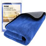 Airlab 2X Large Microfibre Car Cleaning Cloths 90x60cm XXL, 500GSM Dual-Sided Drying Towels for Auto Detailing, Motorcycles Polishing, Vehicles Washing, Lint-Free Streak-Free Highly Absorbent