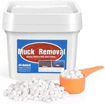 Muck Removal-4.1LB Natural Pond Clear Water Treatment, Muck and Sludge Remover for Ponds & Lakes, Oxygenates, Eliminates Odors, Safe for Fish, Pets, Plants, Treats Up to 20,000 Sq Ft