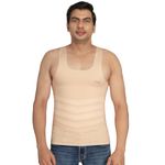 dermawear Men Breezeology Zenrik Everyday Shapewear Vest for Chest and Abdomen (B-321_Skin_XXX-Large)