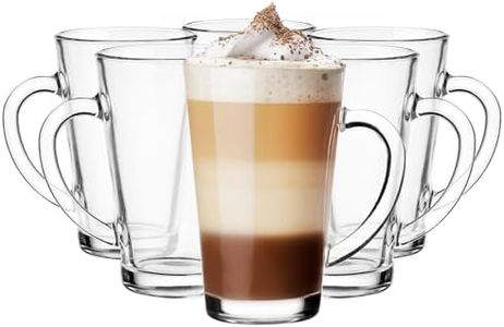 Glasmark Krosno Conjunto De 6 Vasos De Agua Vasos De Café Vasos De Té Vasos De Capuchino 300Ml