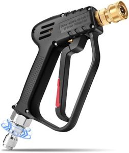 Itlovei High-Performance Short Pressure Washer Gun with Swivel Perfect for Foam Cannon Car Wash Sprayer with 3/8" Male Plug and 1/4 Quick Connector, Black