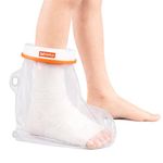 MALU HEALTHCARE 100% Waterproof Foot Cast Cover for Shower & Bath | Resuable Adult Cast Protector | Cast Covers for Shower Foot | Waterproof Shield for Showering After Surgery