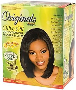 Originals By Africa's Best Olive Oil Conditioning Relaxer System 2-Pack, Helps Repair, Rebuild and Restore Your Hair's Elasticity and Softens & Shines, Designed for Coarse Hair Textures